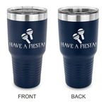 Fiesta - Cinco de Mayo 30 oz Stainless Steel Tumbler - Navy - Double Sided (Personalized)