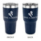 Fiesta - Cinco de Mayo 30 oz Stainless Steel Ringneck Tumblers - Navy - Double Sided - APPROVAL