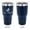 Fiesta - Cinco de Mayo 30 oz Stainless Steel Ringneck Tumblers - Navy - Single Sided - APPROVAL