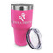 Fiesta - Cinco de Mayo 30 oz Stainless Steel Ringneck Tumblers - Pink - LID OFF