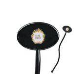 Fiesta - Cinco de Mayo 7" Oval Plastic Stir Sticks - Black - Double Sided (Personalized)