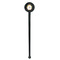 Fiesta - Cinco de Mayo Black Plastic 7" Stir Stick - Round - Single Stick