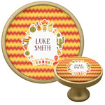 Fiesta - Cinco de Mayo Cabinet Knob - Gold (Personalized)