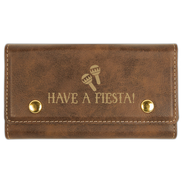 Custom Fiesta - Cinco de Mayo Cards & Dice Set - Rustic Brown (Personalized)