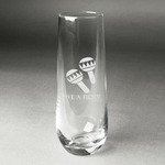 Fiesta - Cinco de Mayo Champagne Flute - Stemless Engraved (Personalized)