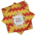 Fiesta - Cinco de Mayo Cloth Cocktail Napkins - Set of 4 w/ Name or Text