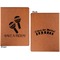 Fiesta - Cinco de Mayo Cognac Leatherette Portfolios with Notepad - Large - Double Sided - Apvl