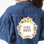 Fiesta - Cinco de Mayo Twill Iron On Patch - Custom Shape - 3XL - Set of 4 (Personalized)