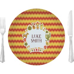 Fiesta - Cinco de Mayo 10" Glass Lunch / Dinner Plates - Single or Set (Personalized)