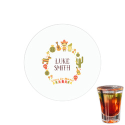 Fiesta - Cinco de Mayo Printed Drink Topper - 1.5" (Personalized)