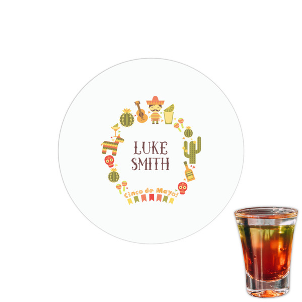 Custom Fiesta - Cinco de Mayo Printed Drink Topper - 1.5" (Personalized)