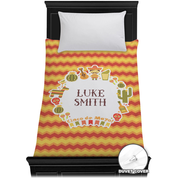 Custom Fiesta - Cinco de Mayo Duvet Cover - Twin XL (Personalized)