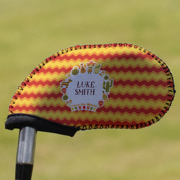 Custom Fiesta - Cinco de Mayo Golf Club Iron Cover (Personalized)