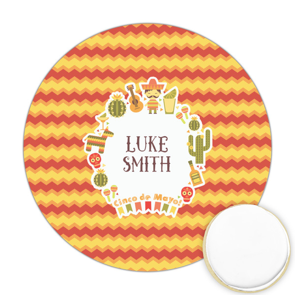 Custom Fiesta - Cinco de Mayo Printed Cookie Topper - 2.5" (Personalized)