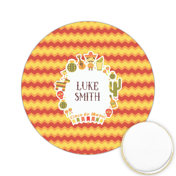 Custom Fiesta - Cinco de Mayo Printed Cookie Topper - 2.15" (Personalized)