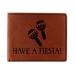 Fiesta - Cinco de Mayo Leatherette Bifold Wallet - Single Sided (Personalized)