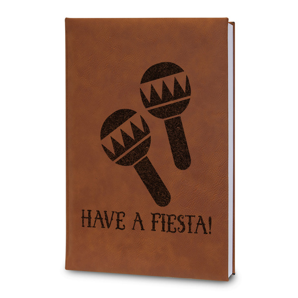 Custom Fiesta - Cinco de Mayo Leatherette Journal - Large - Double Sided (Personalized)