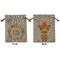 Fiesta - Cinco de Mayo Medium Burlap Gift Bag - Front and Back