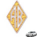 Fiesta - Cinco de Mayo Monogram Car Decal (Personalized)