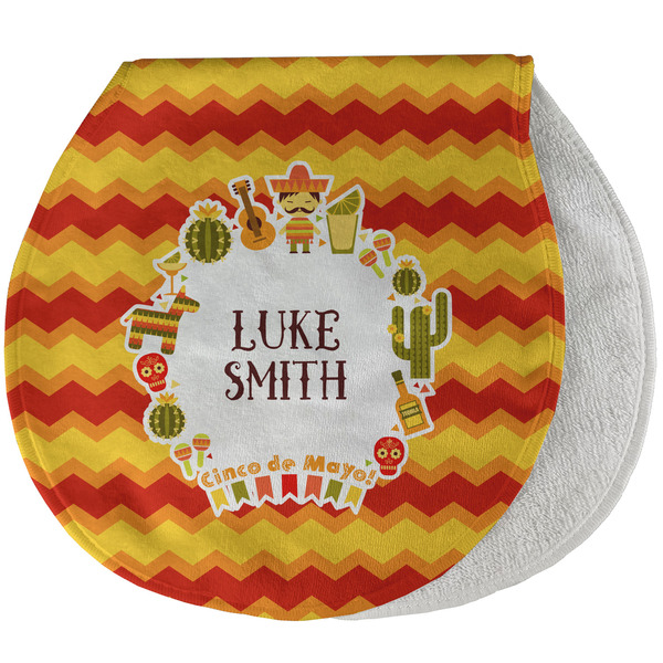 Custom Fiesta - Cinco de Mayo Burp Pad - Velour w/ Name or Text