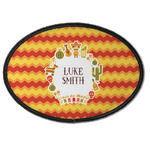 Fiesta - Cinco de Mayo Iron On Oval Patch w/ Name or Text