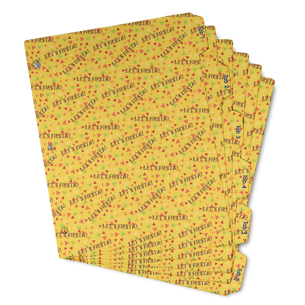 Custom Fiesta - Cinco de Mayo Binder Tab Divider - Set of 6 (Personalized)