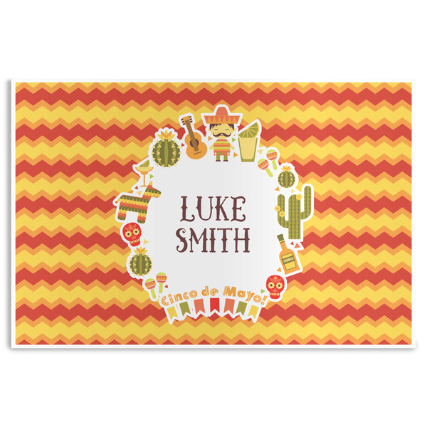 Custom Fiesta - Cinco de Mayo Disposable Paper Placemats (Personalized)