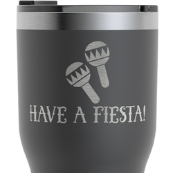 Fiesta - Cinco de Mayo RTIC Tumbler - Black - Engraved Front (Personalized)