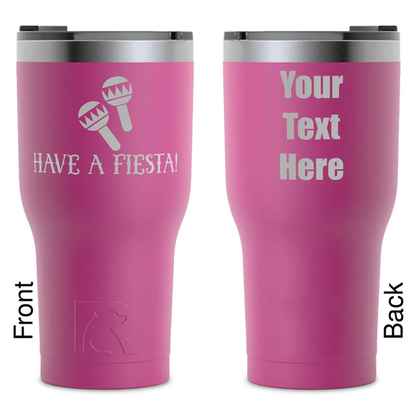 Custom Fiesta - Cinco de Mayo RTIC Tumbler - Magenta - Laser Engraved - Double-Sided (Personalized)