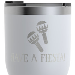 Fiesta - Cinco de Mayo RTIC Tumbler - White - Engraved Front & Back (Personalized)
