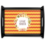 Fiesta - Cinco de Mayo Black Wooden Tray - Large (Personalized)