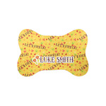 Fiesta - Cinco de Mayo Bone Shaped Dog Food Mat (Small) (Personalized)