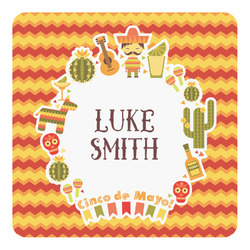 Fiesta - Cinco de Mayo Square Decal - Large (Personalized)