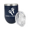 Fiesta - Cinco de Mayo Stainless Wine Tumblers - Navy - Double Sided - Alt View