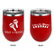 Fiesta - Cinco de Mayo Stainless Wine Tumblers - Red - Double Sided - Approval