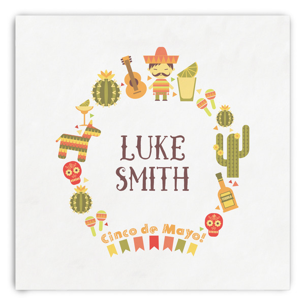 Custom Fiesta - Cinco de Mayo Paper Dinner Napkins (Personalized)