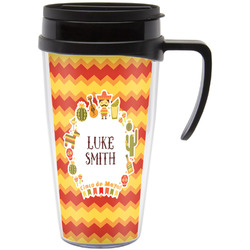 Fiesta - Cinco de Mayo Acrylic Travel Mug with Handle (Personalized)