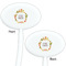 Fiesta - Cinco de Mayo White Plastic 7" Stir Stick - Double Sided - Oval - Front & Back