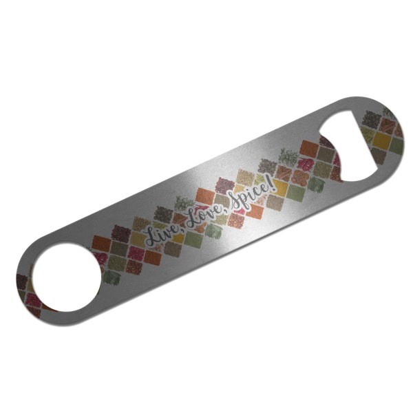 Custom Spices Bar Bottle Opener - Silver