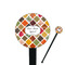 Spices Black Plastic 7" Stir Stick - Round - Closeup