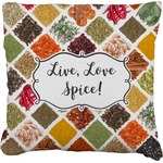 Spices Faux-Linen Throw Pillow (Personalized)