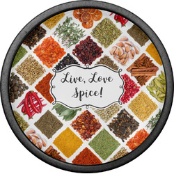 Spices Cabinet Knob (Black) (Personalized)