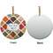 Spices Ceramic Flat Ornament - Circle Front & Back (APPROVAL)