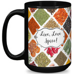 Spices 15 Oz Coffee Mug - Black