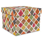 Spices Gift Box with Lid - Canvas Wrapped - X-Large