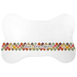 Spices Bone Shaped Dog Food Mat (Large) (Personalized)