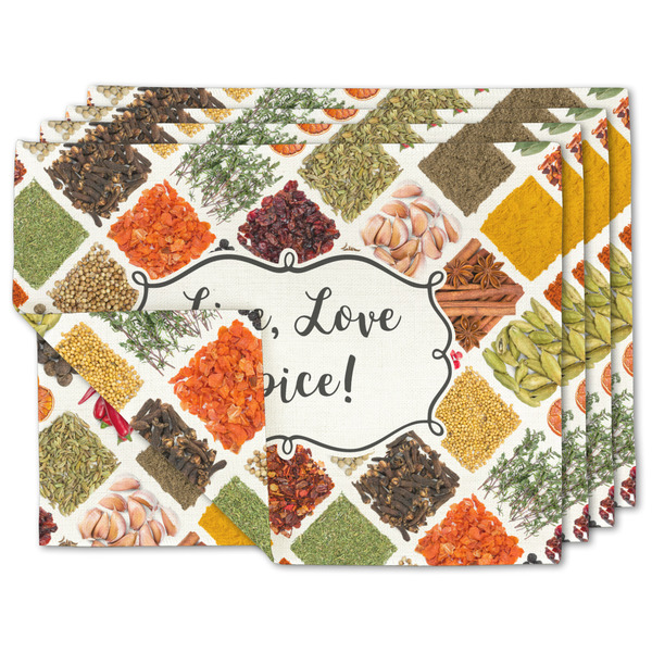 Custom Spices Double-Sided Linen Placemat - Set of 4