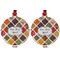 Spices Metal Ball Ornament - Front and Back