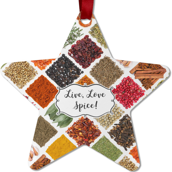 Custom Spices Metal Star Ornament - Double Sided