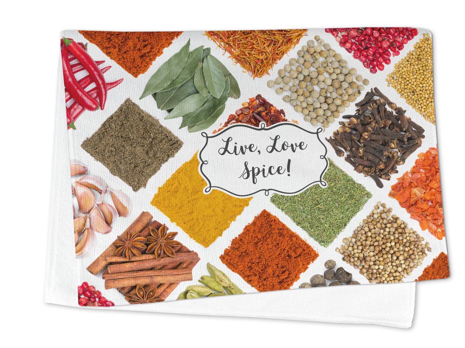 Custom Herbs & Spices Microfiber Dish Rag